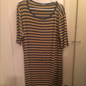Lu Laroe Striped Tee Dress